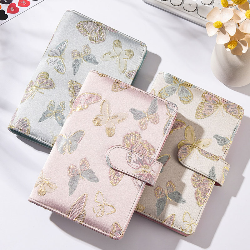 Planner Weekly Budget - Binder Kain A6 Motif Kupu-kupu 3