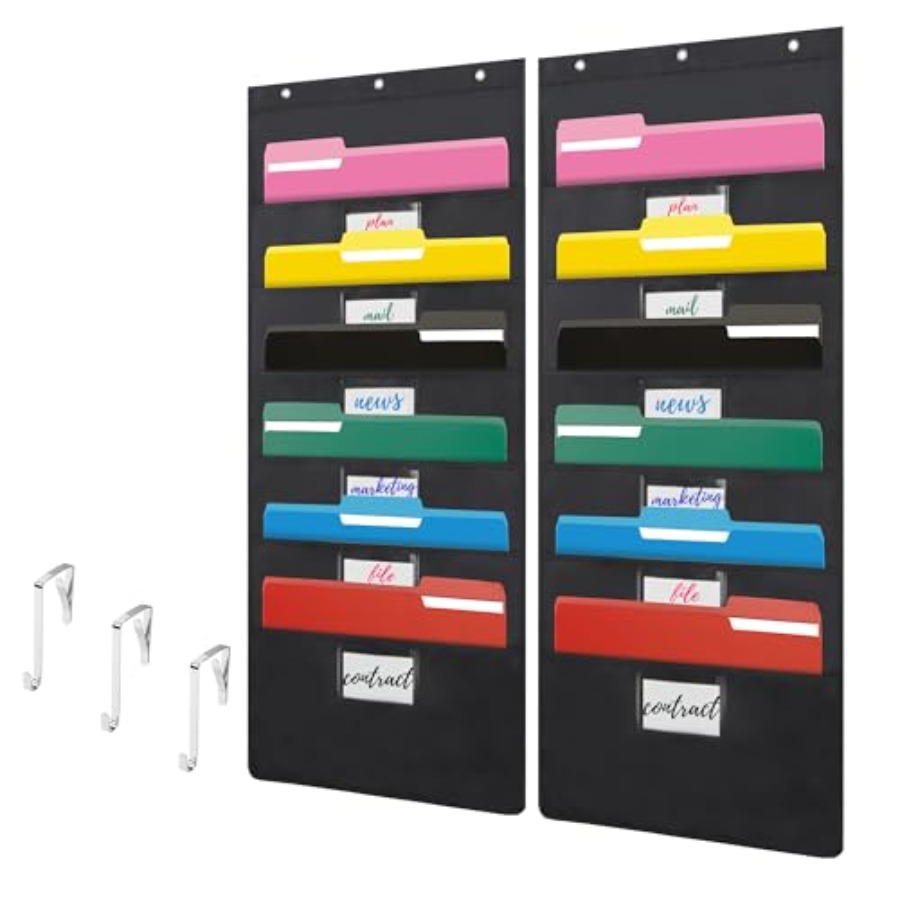 File Folder Hanging - Organizer File Gantung Dinding Warna Hitam