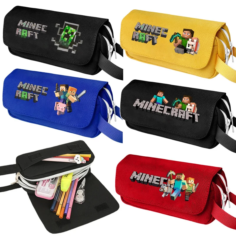 Pencil Case Large - Kotak Pensil Seri Pixel Miner Crafting