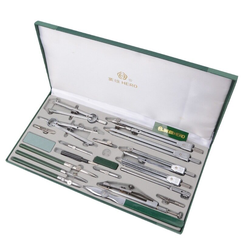 Compass Geometry Set - Set Kompas Logam Hero, Alat Gambar