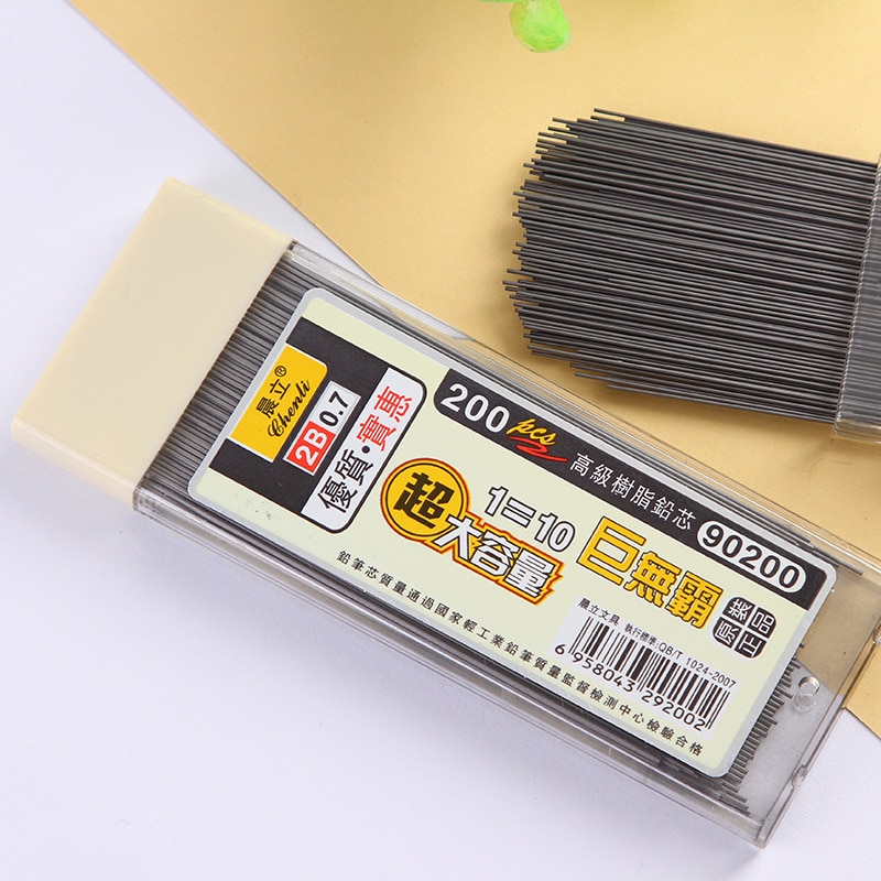 Mechanical Pencil Lead - 200 Buah 0.5/0.7Mm Pensil Mekanik Mengarah