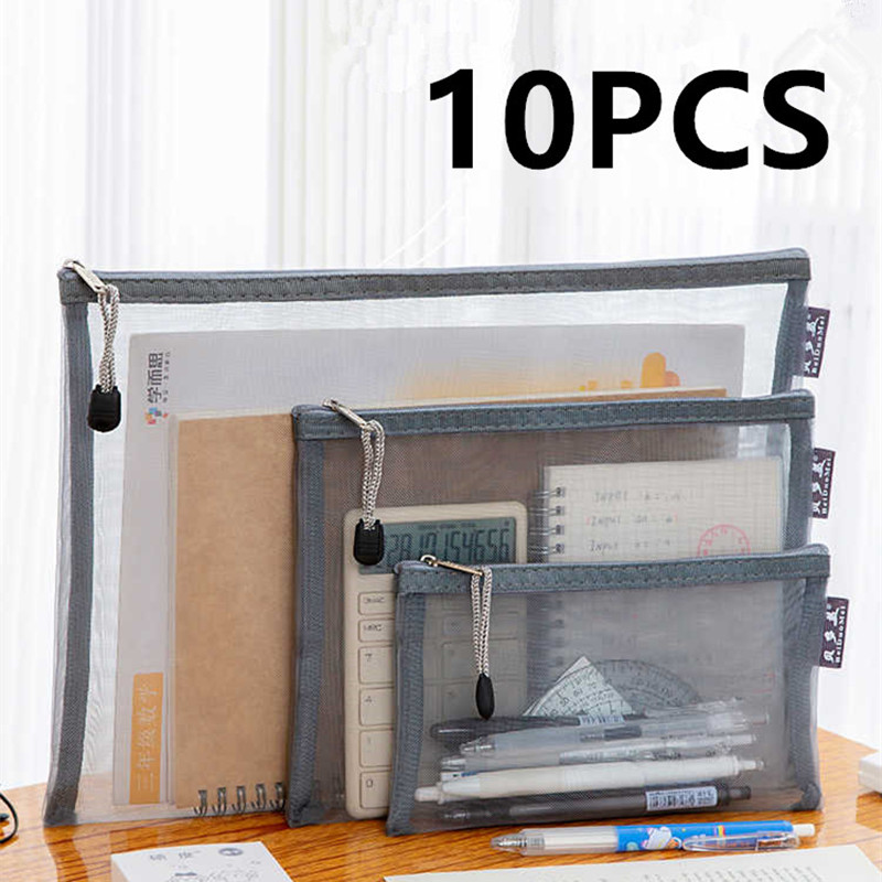 File Folder Hanging - 1/10 Buah Tas File Ritsleting Jaring