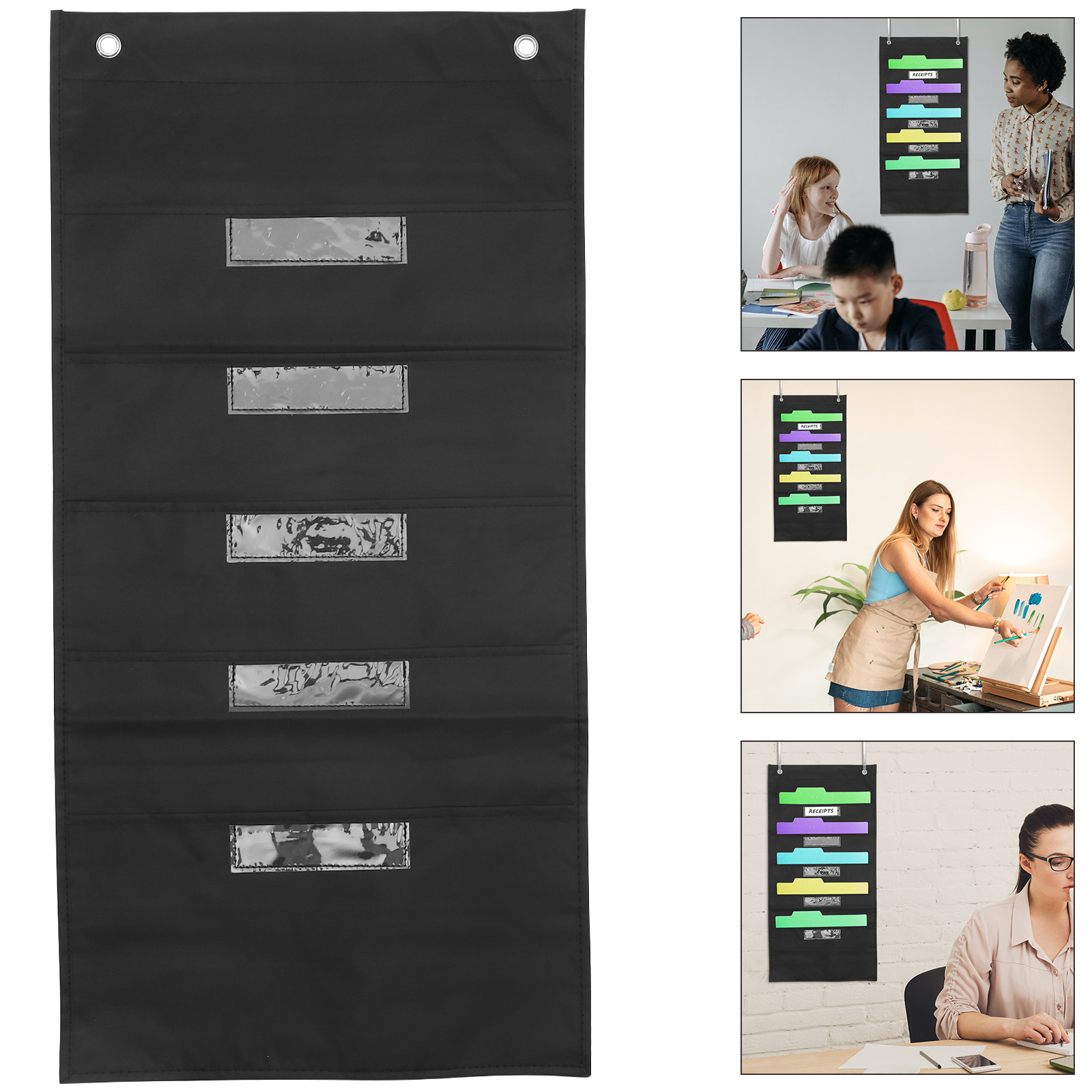 File Folder Hanging - Tas Folder Multi-Layer Portabel, Organizer Dokumen