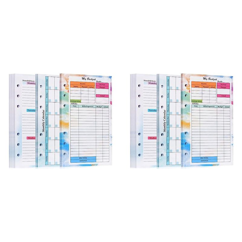 Planner Weekly Budget - N36R-2 Set A6 Isi Ulang Perencana