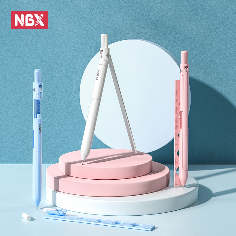 Compass Geometry Set - NBX Set Penghapus Penggaris Gambar Sekolah