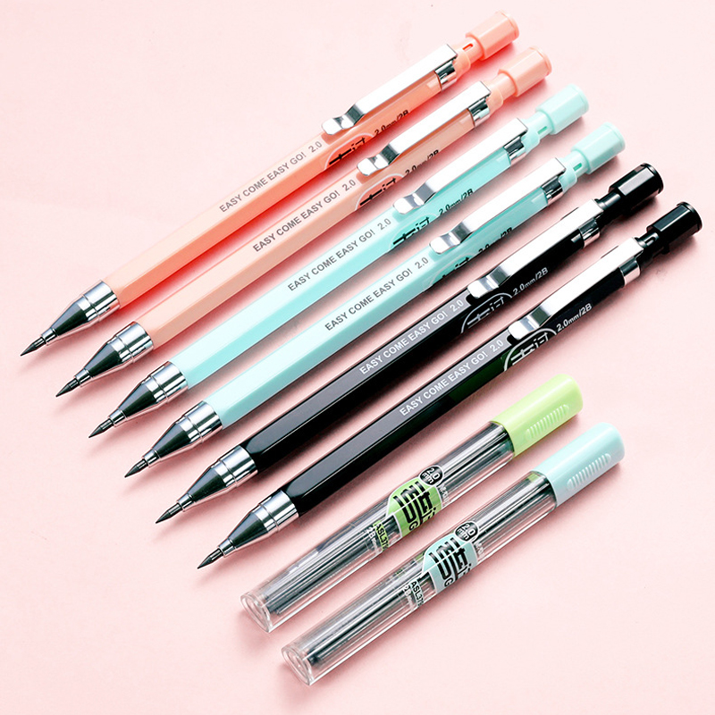 2.0Mm Set Pensil Mekanik Batan - Mechanical Pencil Lead ulasan dan harga