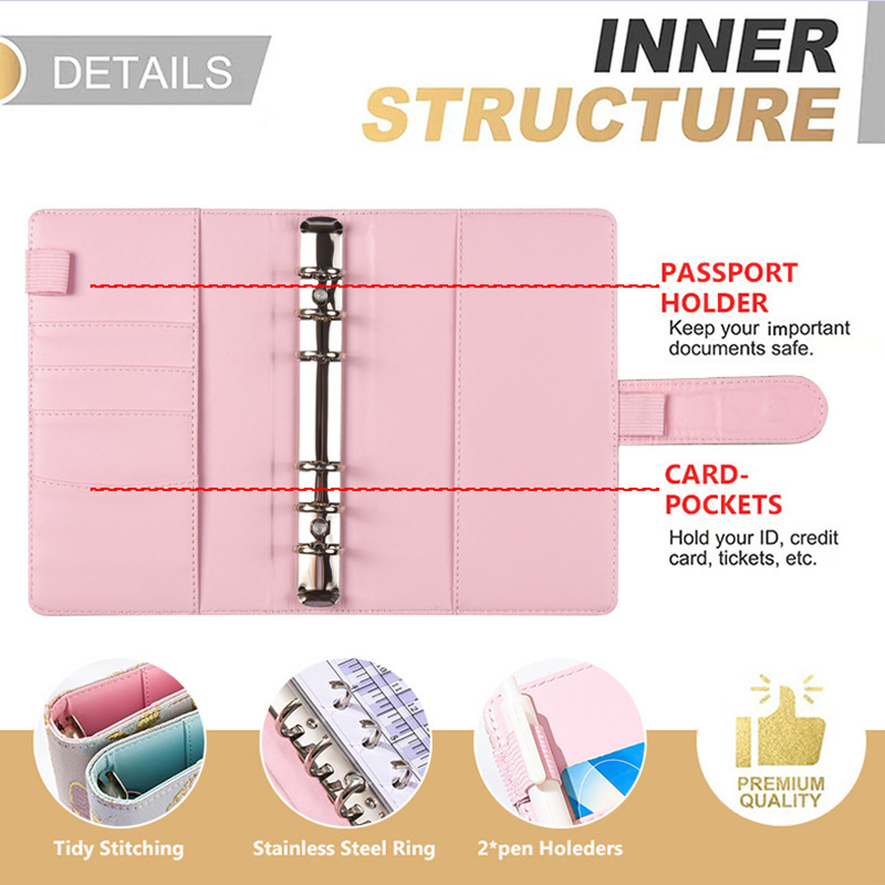 Binder Kain A6 Motif Kupu-kupu - Planner Weekly Budget ulasan dan harga