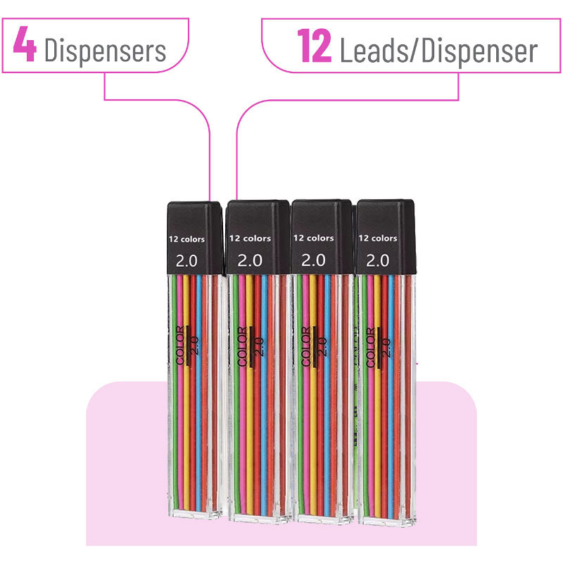 Pensil Mekanis 2.0Mm Isi Ulang - Mechanical Pencil Lead ulasan dan harga