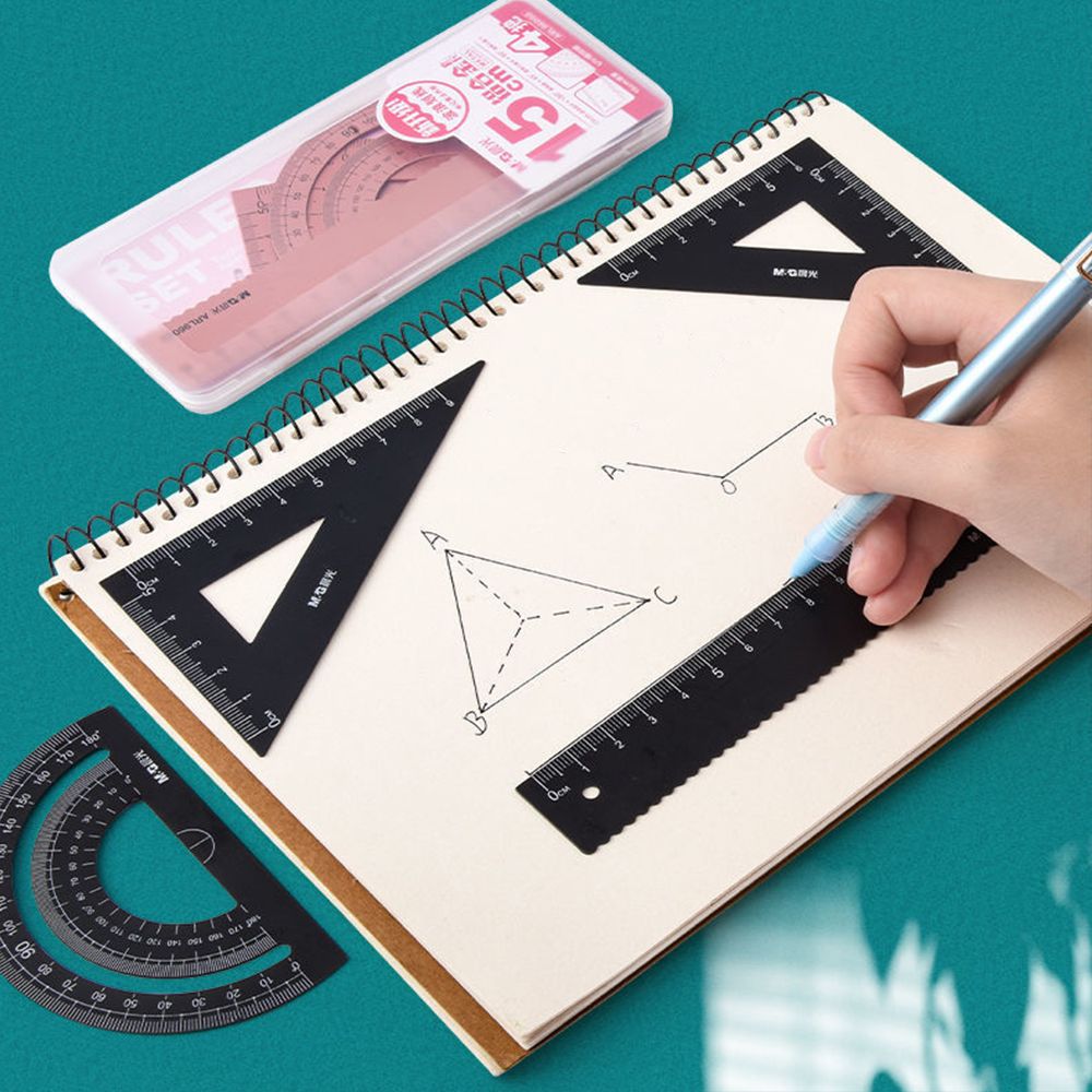 Penggaris Logam Geometri Kanto - Compass Geometry Set ulasan dan harga