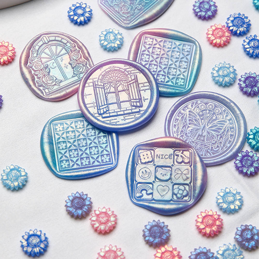 100 buah Glitter warna campura - Wax Seal Stamp Kit ulasan dan harga