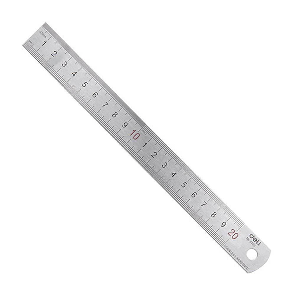 Deli 20cm penggaris lurus loga - Stationery Office Supply Store ulasan dan harga