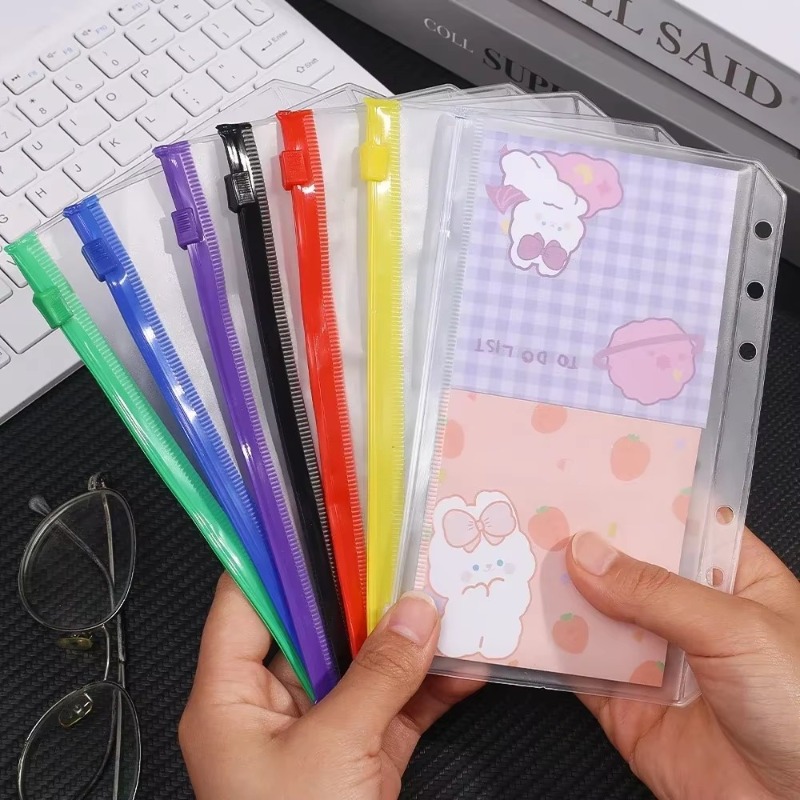 2-12 Buah Kantong Binder A6 6  - Planner Weekly Budget ulasan dan harga