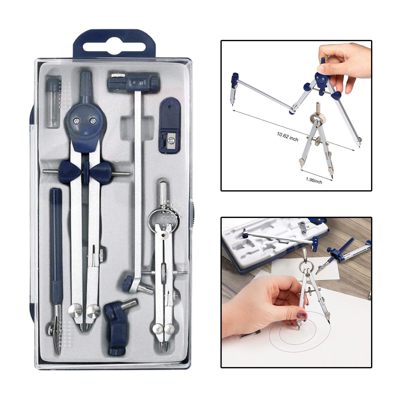Set geometris 7 buah, alat pre - Compass Geometry Set ulasan dan harga
