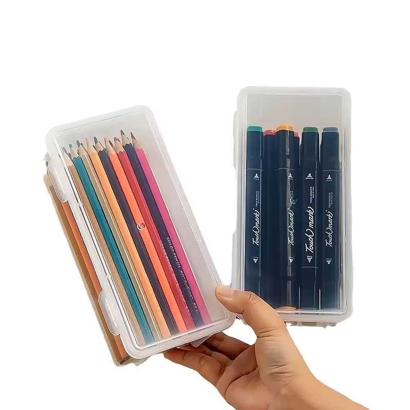 4 Kotak Penyimpanan PP Transpa - Stationery Office Supply Store ulasan dan harga