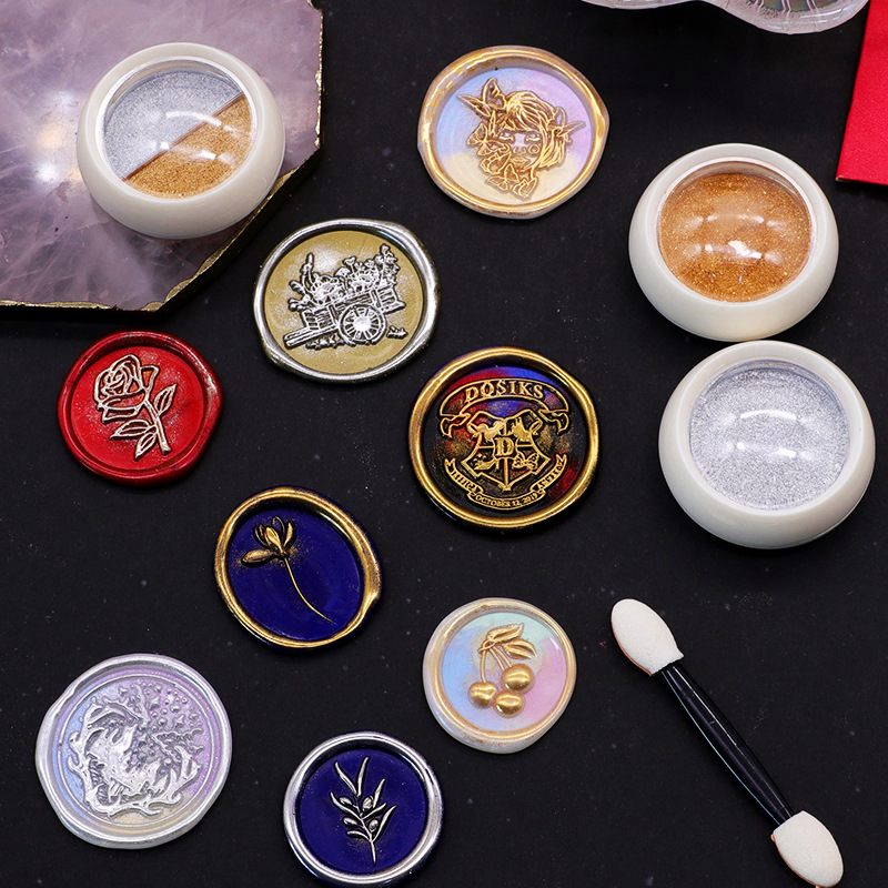 18 warna lilin emas cap bubuk  - Wax Seal Stamp Kit ulasan dan harga