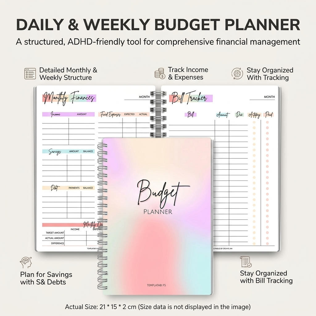 Buku Catatan Penghasilan dan P - Planner Weekly Budget ulasan dan harga