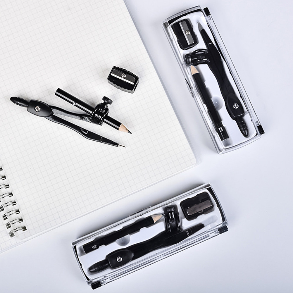 1Set Alat Gambar Kompas Presis - Compass Geometry Set ulasan dan harga