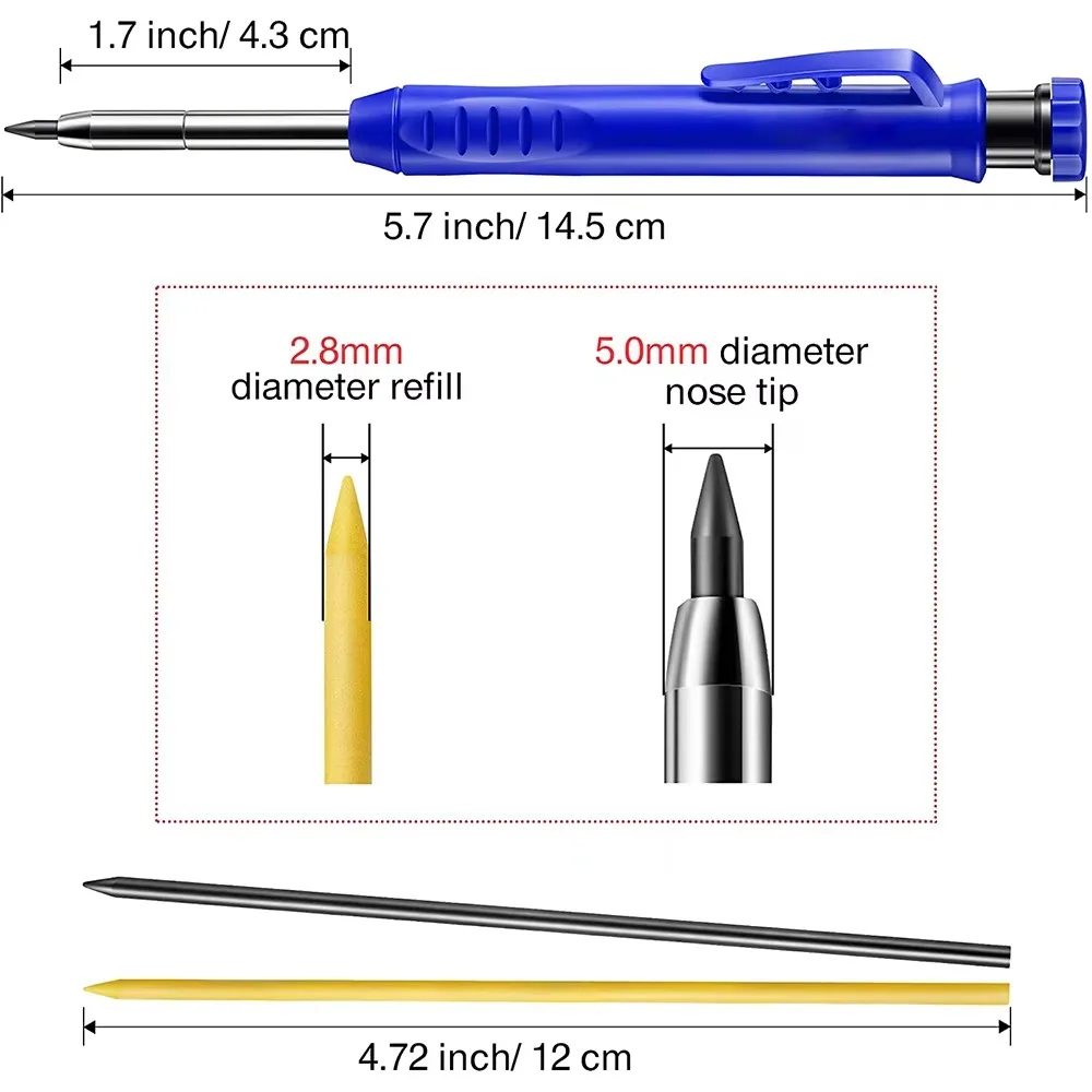 Set Pensil Tukang Kayu Padat A - Mechanical Pencil Lead ulasan dan harga