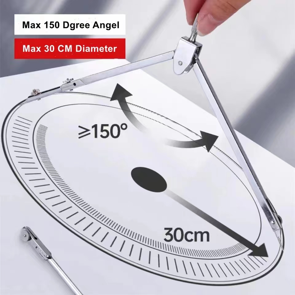 Set Penyusunan Baja Tahan Kara - Compass Geometry Set ulasan dan harga