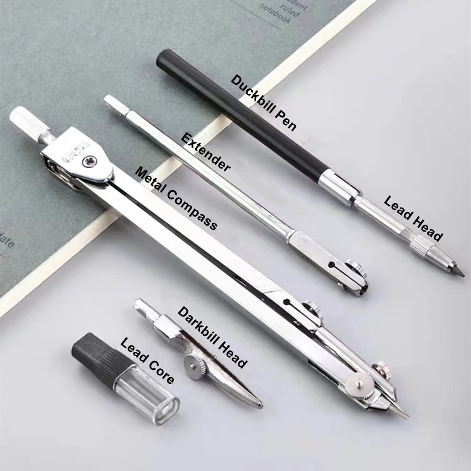 Set Penyusunan Baja Tahan Kara - Compass Geometry Set ulasan dan harga