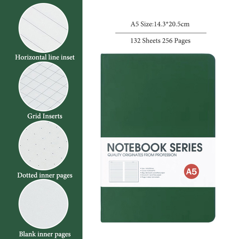 Buku Catatan A5, 4 Jenis Halam - Notebook Dotted A5 ulasan dan harga