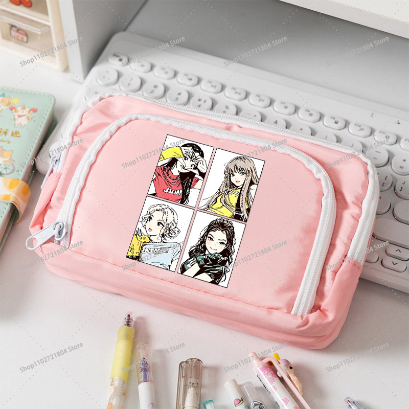 Kotak Pensil Kanvas Kapasitas  - Pencil Case Large ulasan dan harga