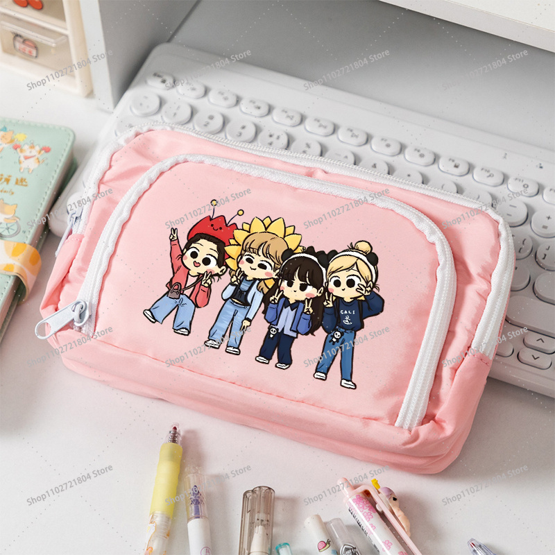 Kotak Pensil Kanvas Kapasitas  - Pencil Case Large ulasan dan harga