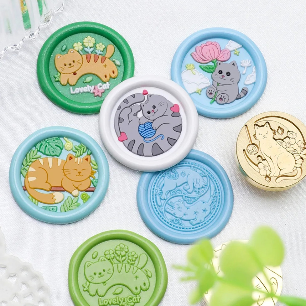 Stempel Lilin Seri Kucing 25mm - Wax Seal Stamp Kit ulasan dan harga