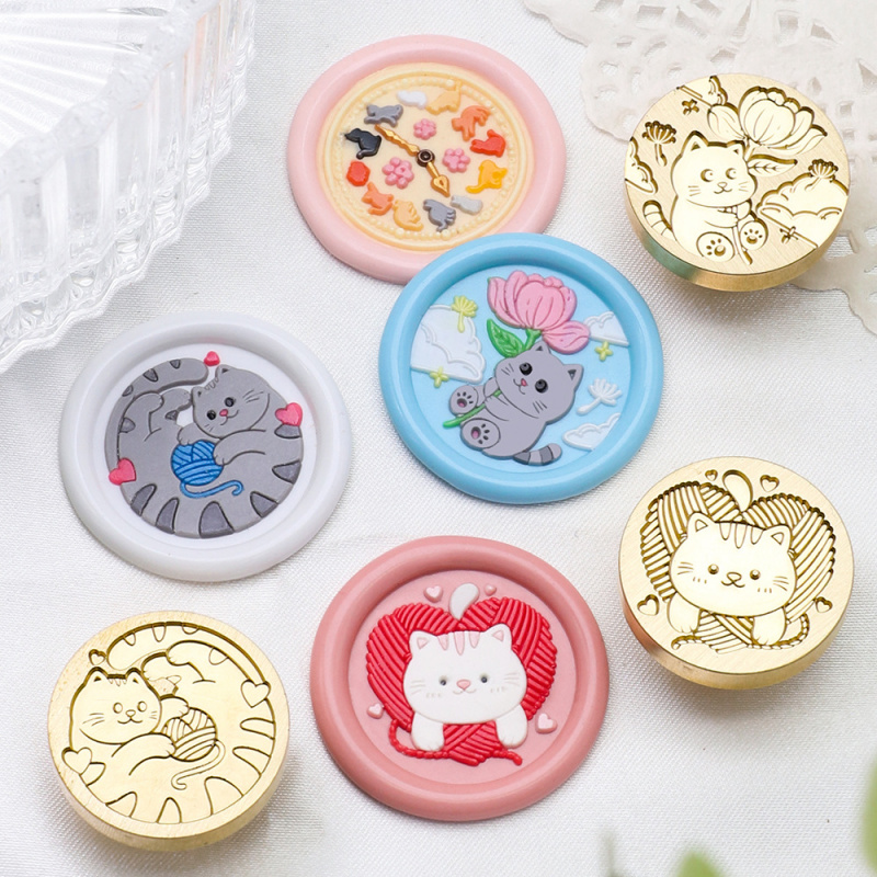 Stempel Lilin Seri Kucing 25mm - Wax Seal Stamp Kit ulasan dan harga