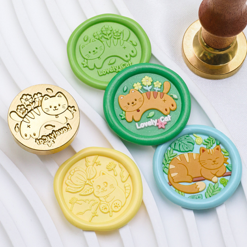 Stempel Lilin Seri Kucing 25mm - Wax Seal Stamp Kit ulasan dan harga
